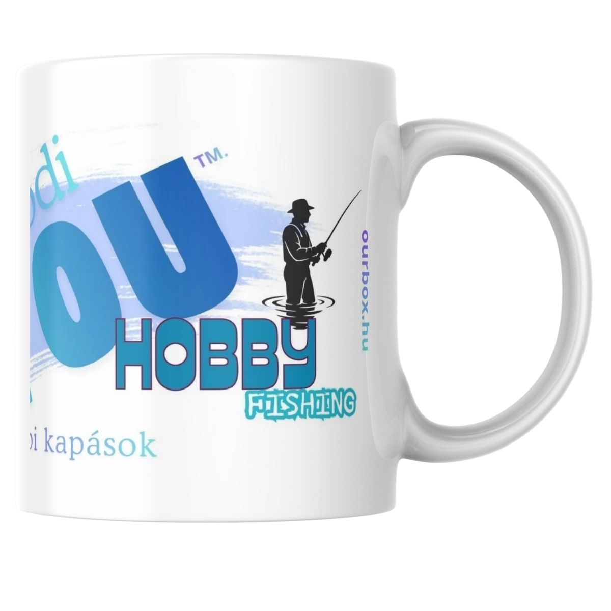 horgász bögre QR kóddal