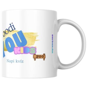 gyerek állatos kvíz bögre